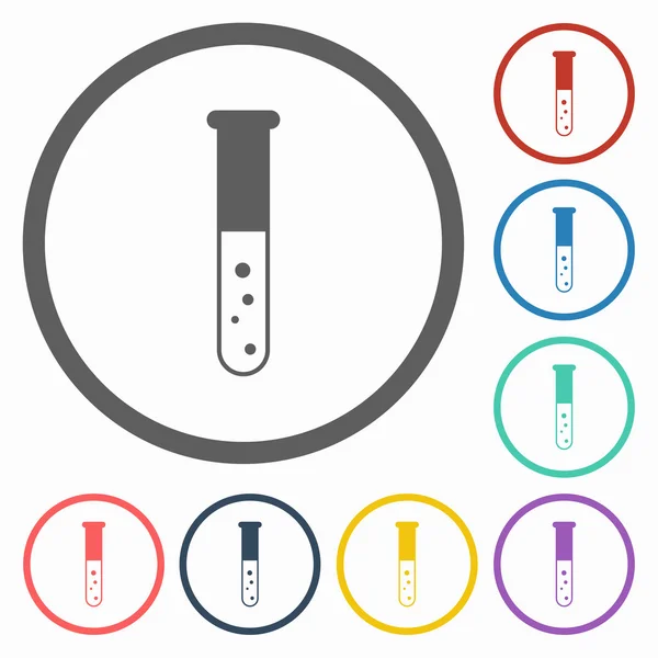 Test tube icon — Stock Vector