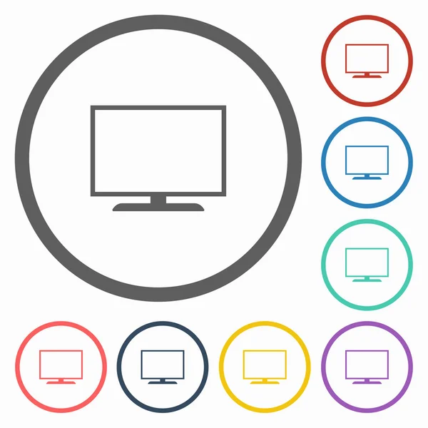 Icono de TV — Vector de stock