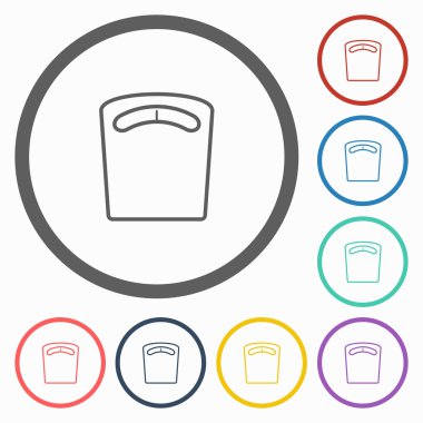 Ağırlık ölçme cihazları simgesi