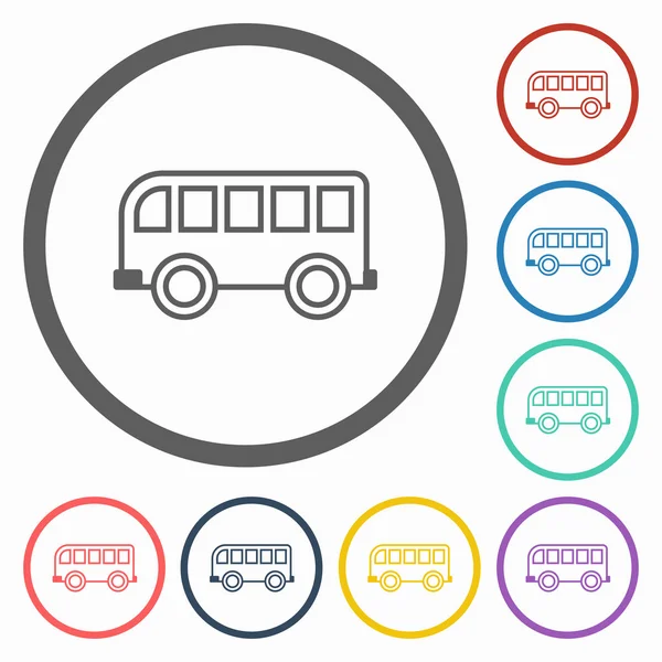 Buss-ikonen — Stock vektor