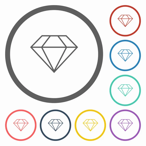 Diamond icon — Stock Vector