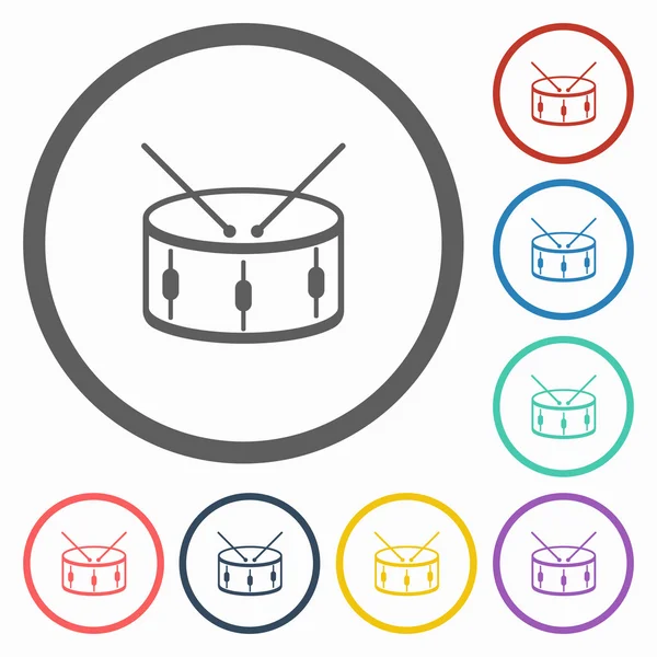 Icône de tambour — Image vectorielle