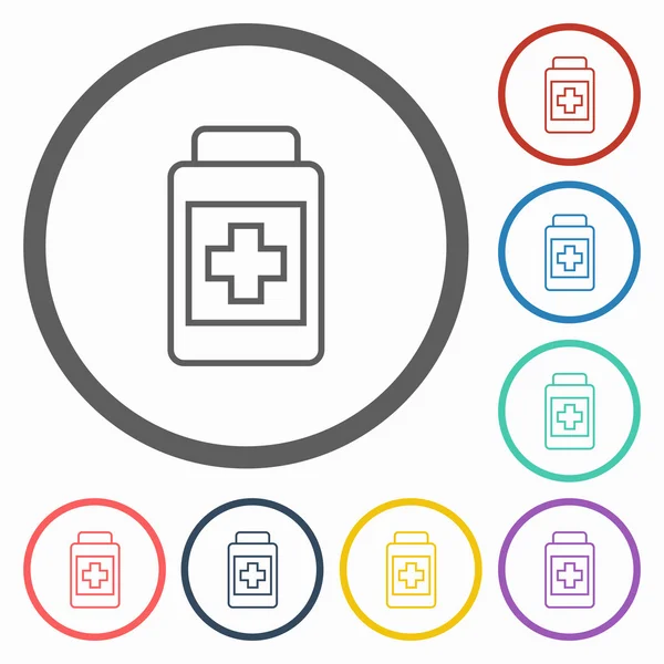 Medizin-Flaschensymbol — Stockvektor