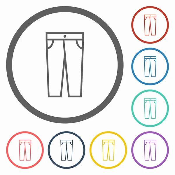 Значок брюк — стоковый вектор