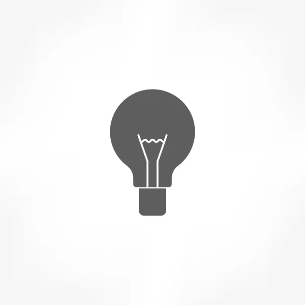 Glödlampa ikonen — Stock vektor