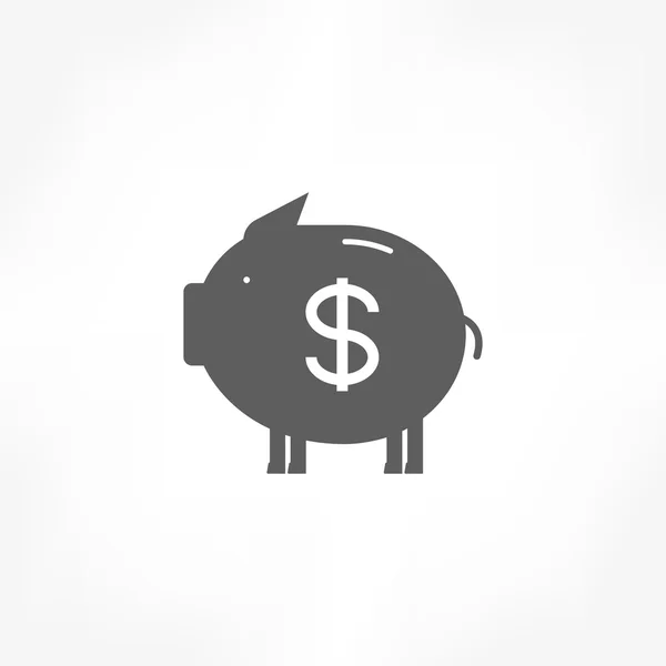 Piggy bank icon — Stock Vector