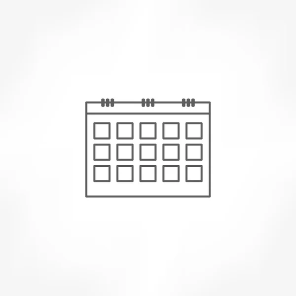 Pictogram van de kalender — Stockvector