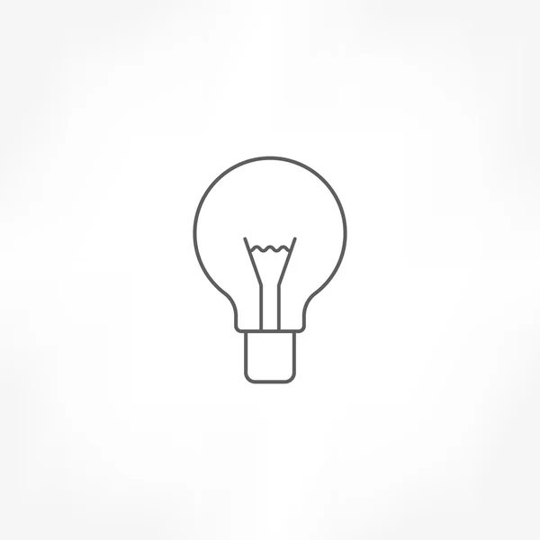Glödlampa ikonen — Stock vektor