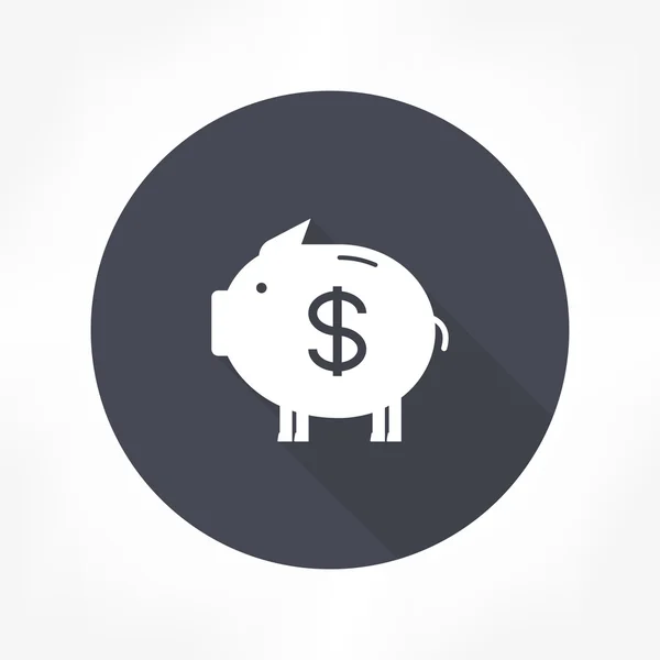 Piggy bank icon — Stock Vector