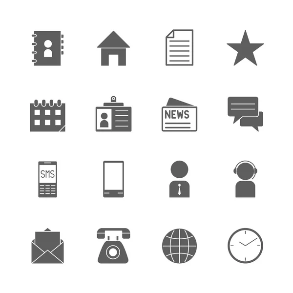 Conjunto de iconos de comunicación — Vector de stock