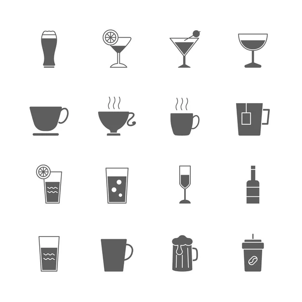 Drink icons set — Stock Vector