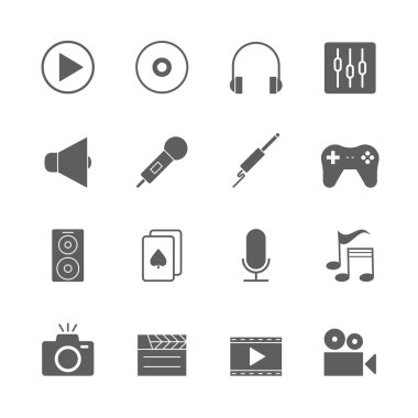 Multimedia Icons set