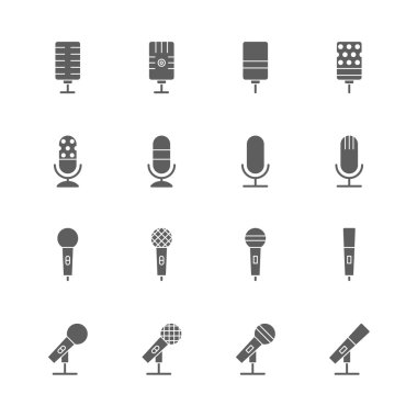 mikrofon Icons set