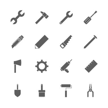 tool icons set clipart