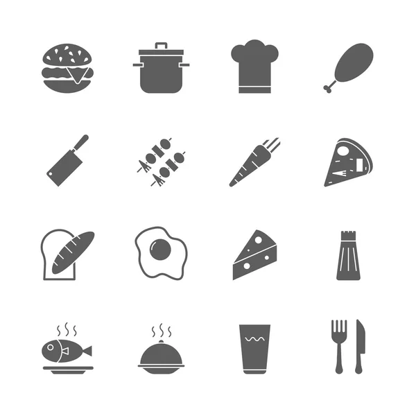 Set de iconos alimentarios — Vector de stock