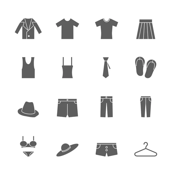 Комплект икон для одежды — стоковый вектор