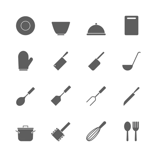 Kitchen  icons set — Stock Vector