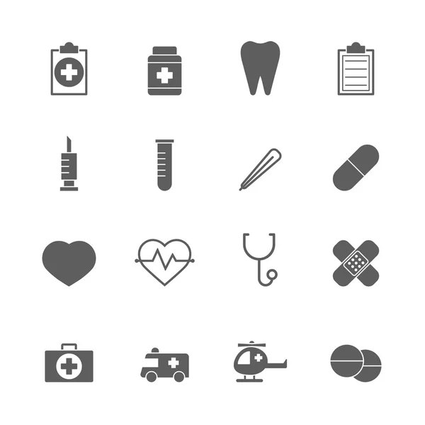 Conjunto de iconos médicos — Vector de stock