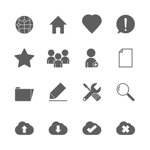 Conjunto de iconos web — Vector de stock