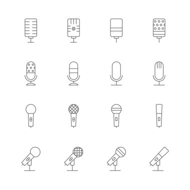 mikrofon Icons set