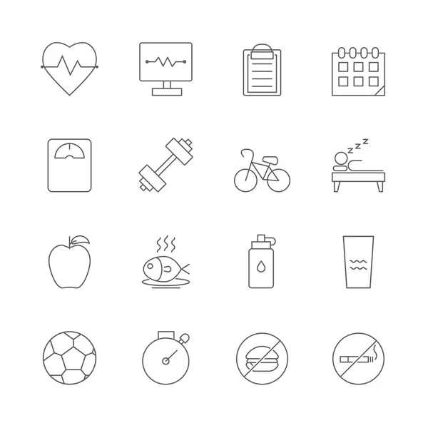 Conjunto de iconos de salud — Vector de stock