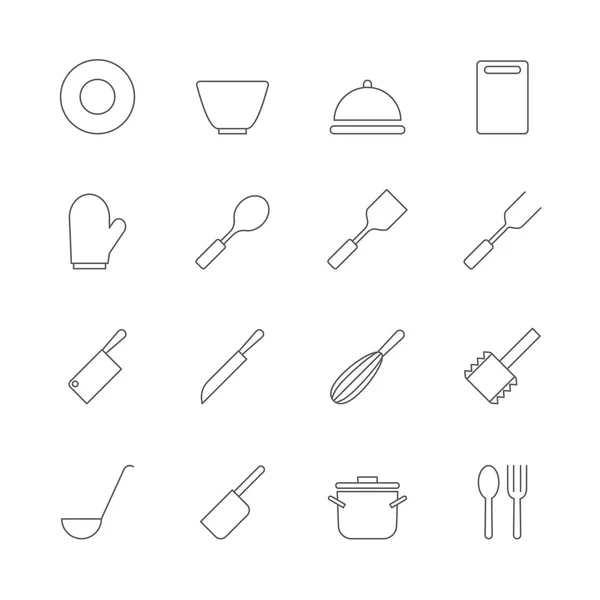 Kitchen  icons set — Stock Vector