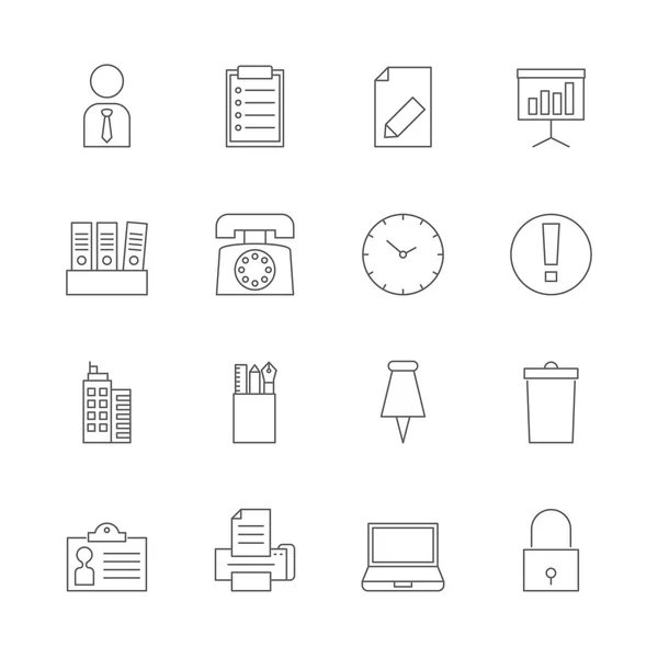 Ensemble d'icônes de bureau — Image vectorielle
