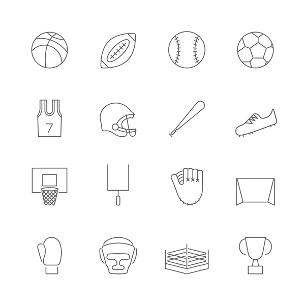 Ensemble d'icônes sportives — Image vectorielle