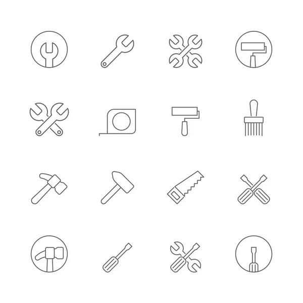 Conjunto de iconos de herramienta — Vector de stock