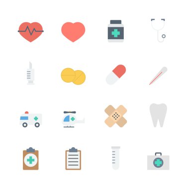 tıbbi simgeler ayarlandı