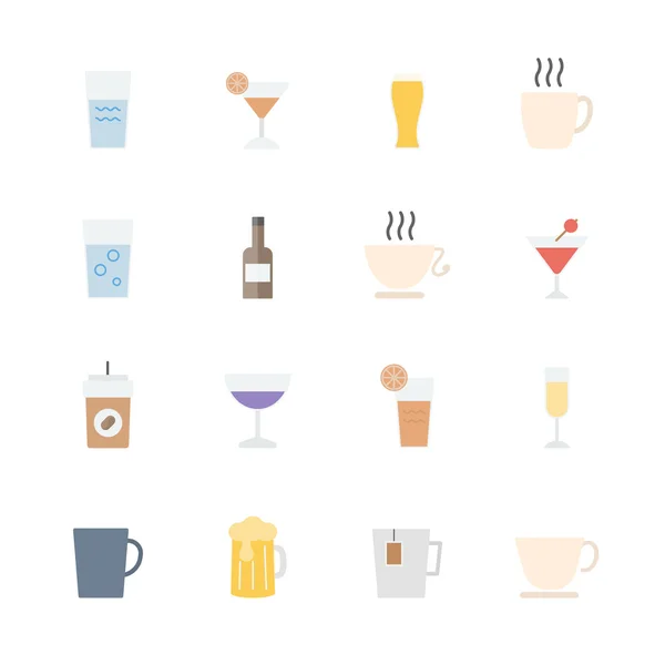 Drink icons set — Stock Vector