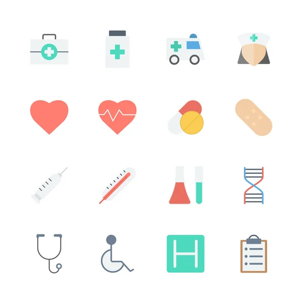 Conjunto de iconos médicos — Vector de stock