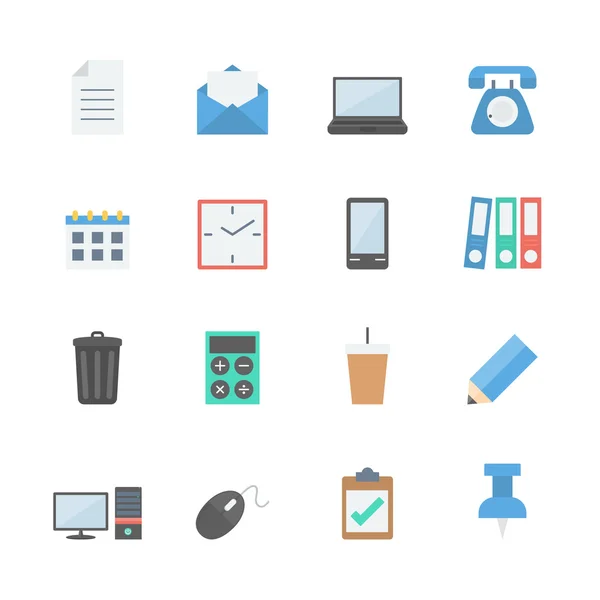 Office icons set — Stockvector