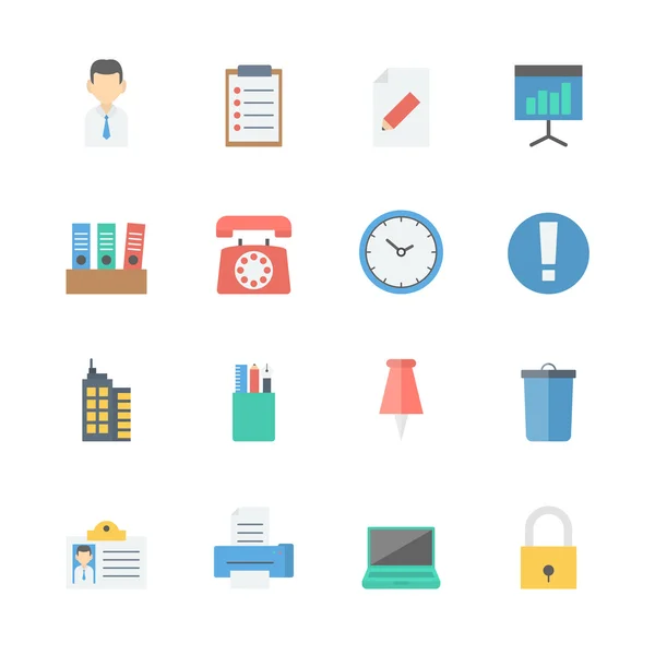 Office icons set — Stockvector