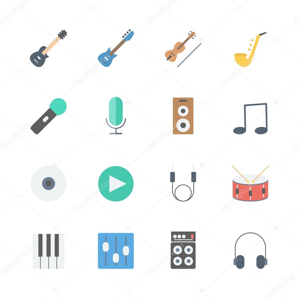 music icons set