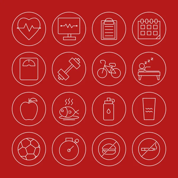 Health icons  set — Stock Vector