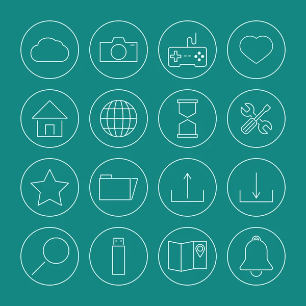 Conjunto de iconos web — Vector de stock