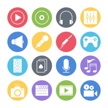 Multimedia Icons set