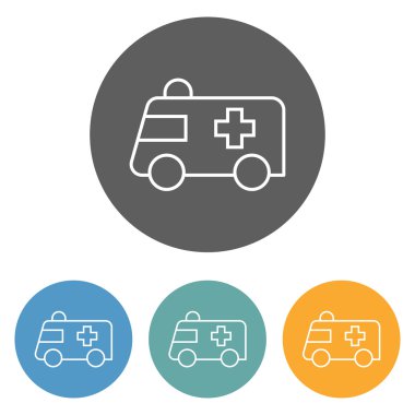 Ambulans kutsal kişilerin resmi daire üstünde