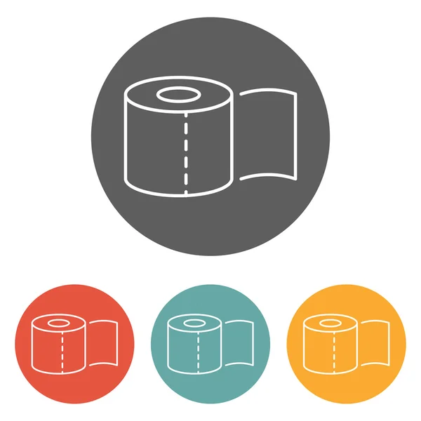 Toiletpapier pictogram op cirkel — Stockvector