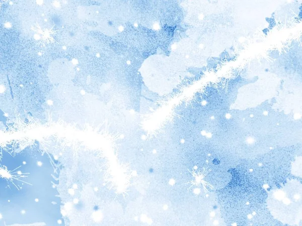 Зимовий Фон Сніжинками — стокове фото