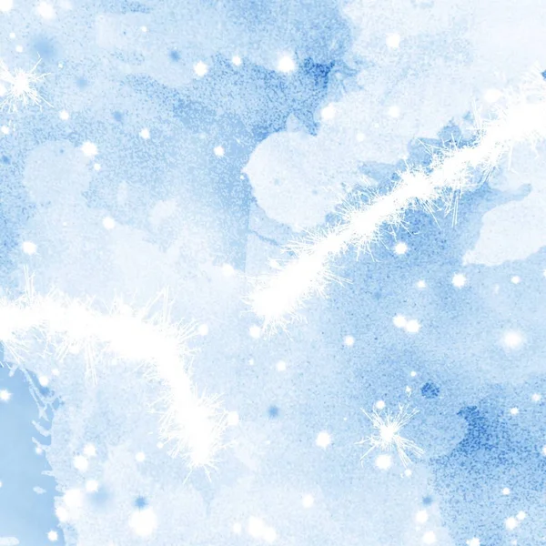 Зимовий Сніговий Фон Сніжинками — стокове фото