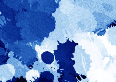 Soyut mavi boya arka planı sıçratır, metin için alanı kopyala.