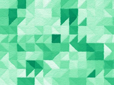 Yeşil üçgenli soyut geometrik arkaplan