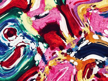 farklı renk darbelerine sahip soyut akrilik arkaplan