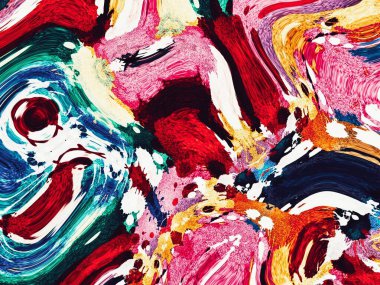 farklı renk darbelerine sahip soyut akrilik arkaplan