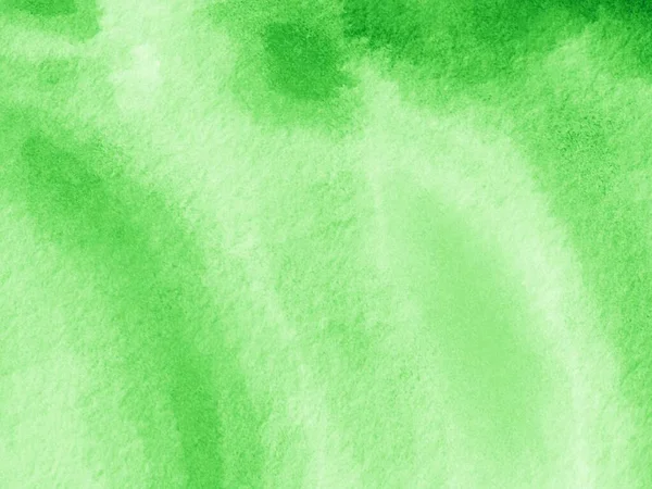 Grüne Aquarellfarbe Textur Abstrakter Hintergrund — Stockfoto