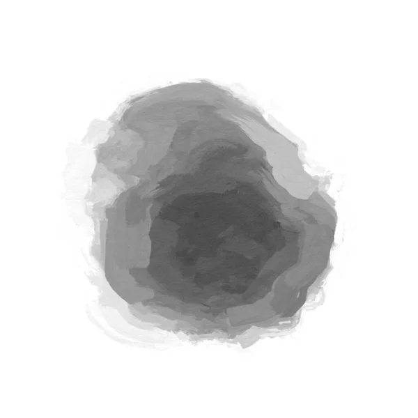 Gray Paint Stain Isolated White Background — Φωτογραφία Αρχείου