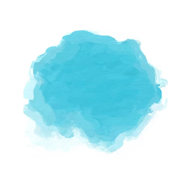 Blue Paint Stain Isolated White Background — Φωτογραφία Αρχείου