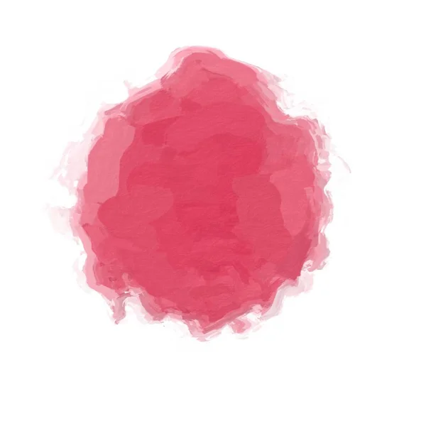 Macchia Vernice Rossa Isolata Sfondo Bianco — Foto Stock